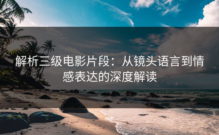 解析三级电影片段：从镜头语言到情感表达的深度解读